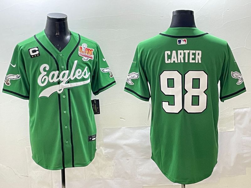 Men Philadelphia Eagles #98 Carter Green three generations Jointly Name 2025 Nike Limited NFL Jersey style 7->philadelphia eagles->NFL Jersey
